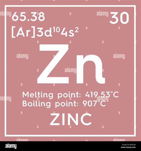 Zinc Chemical Element Hi Res Stock Photography And Images Alamy