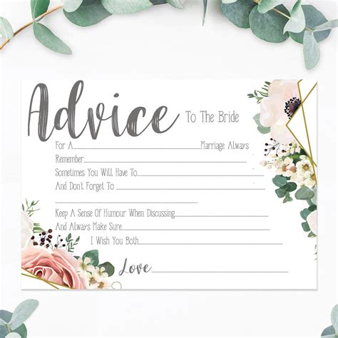 Hen Party Games Advice To The Bride Cards Hen Party Etsy