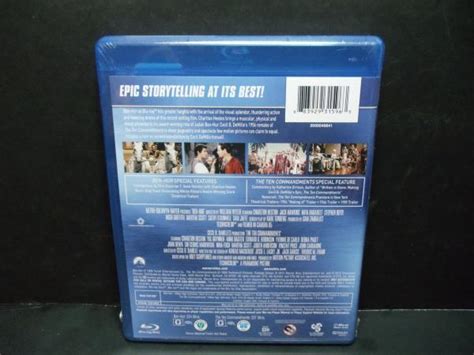 Ben Hurten Commandments Blu Ray Disc 2013 4 Disc Set 883929315963