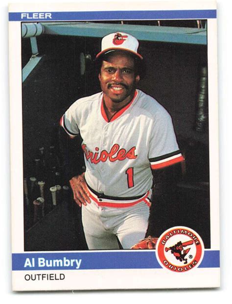 1984 Fleer 2 Al Bumbry Vg Baltimore Orioles Under The Radar Sports