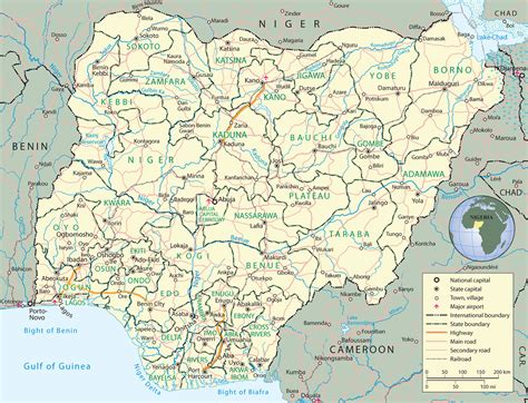 Map Of Nigeria Travel Africa