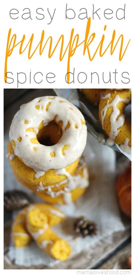 Easy Baked Pumpkin Spice Donuts With Maple Nutmeg Glaze Mama Loves