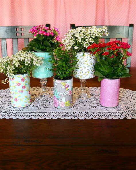 See more ideas about flower pots, container gardening, outdoor flowers. Pretty Recycled Flower Pots - Eighteen25