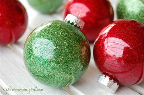 Glitter Ornaments Using Clear Plastic Bulbs The Ornament Girl