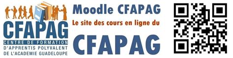 Moodle Cfapag Le Site E Learning Centre De Formation Des Apprentis Cfapag