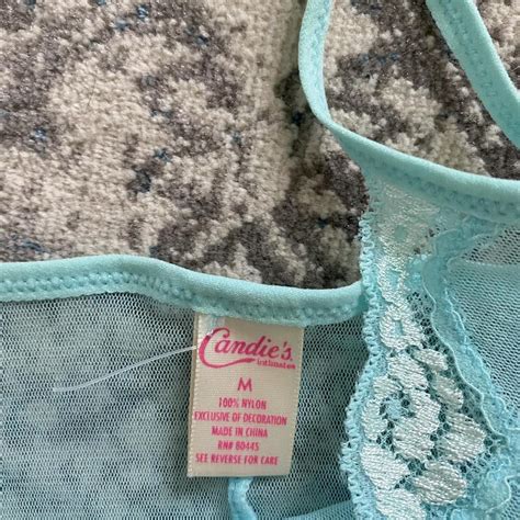 Candies Intimates Lingerie Sheer Mesh Top With Bow Depop
