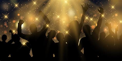 Party Banner Design With Stars And Spotlights 701036 Vector Art At Vecteezy