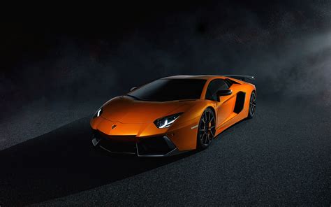 Lamborghini Aventador Lp Orange Hd Wallpaper