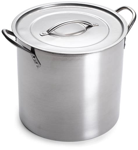 Imusa Usa L300 40316 Stainless Steel Stock Pot With Lid 16