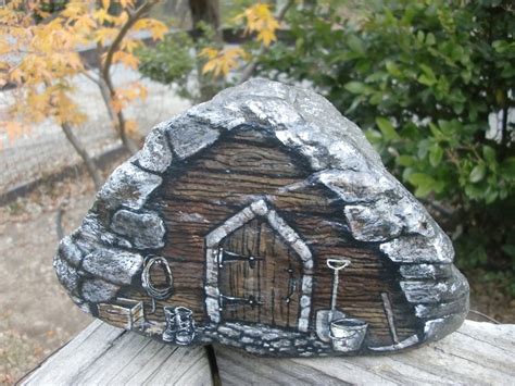 Rockin Mountain Shed Detailed Rock Art Artpainted