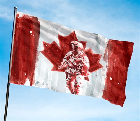 Canadian Veteran Flag 020138 Poloonly