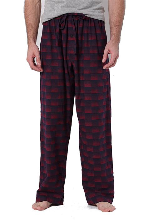 Cyz Men S 100 Cotton Super Soft Flannel Plaid Pajama Pant