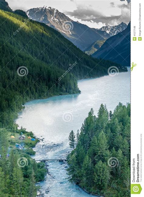 Kucherla Lake On Altai Russia Stock Photo Image Of High River 41277148