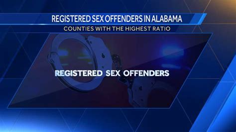 Alabama Counties With The Highest Registered Sex Offender Ratio