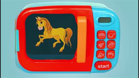 Learn Colors With Animals Microwave Oven Learn Colours For Kids
