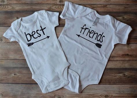 Best Friends Bodysuit Or Tshirt Best Friends Tee Toddler Etsy