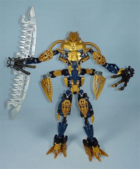 Lego Bionicle 8734 Brutaka Gold Titan Warrior 100 Complete Ebay