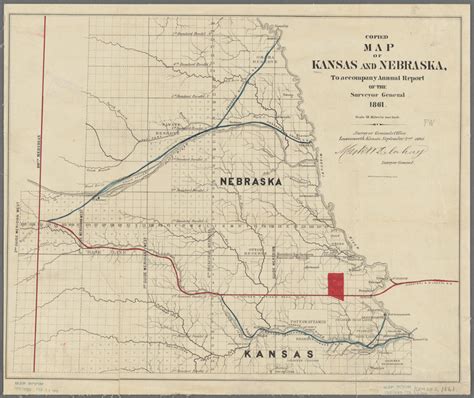 Map Of Kansas And Nebraska Nypl Digital Collections