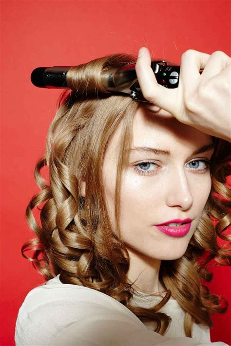 Wavy Hair Using Curling Iron Curly Hair Style