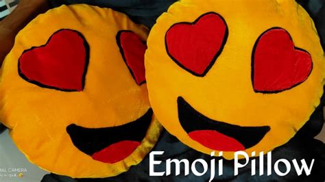 Diy Emoji Pillow 😍 Emoji Pillow Making At Home Pillow Cutting And