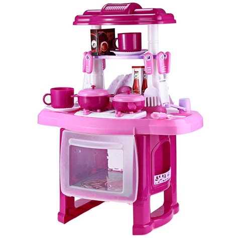 This large wooden kitchen set is perfect for kids to perform cooking role plays with. Kids Kitchen set children Kitchen Toys Large Kitchen ...