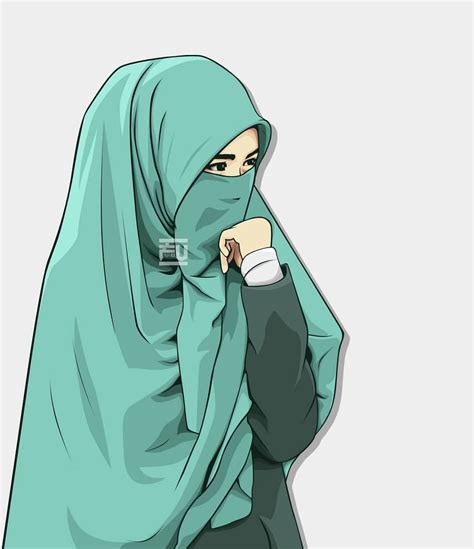 How To Draw Hijab Cartoon At How To Draw
