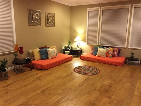 Indian Inspired Living Room Floor Seating Home Decor