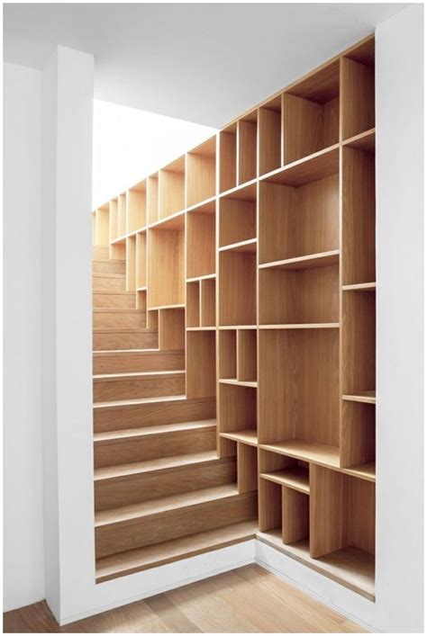 Ikea Bookshelf Stairs Livingroom