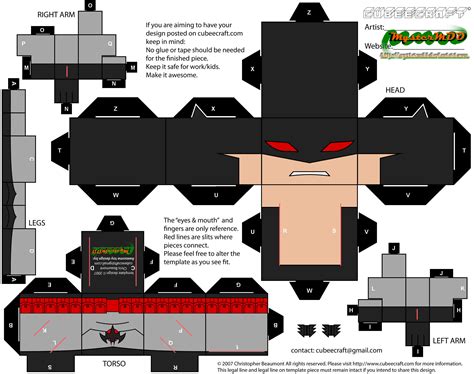 Flashpoint Batman Paper Toy Free Printable Papercraft Templates
