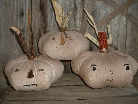 Daughternature Primitive Folk Art Primitive Pumpkin Make Do Jack O