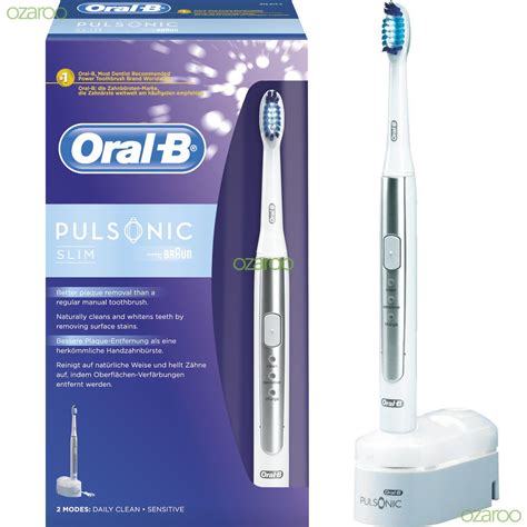 Braun Oral B Pulsonic Slim Sonic Rechargeable Vibrate Power Electric