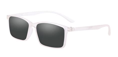 Horizon Rectangle Prescription Sunglasses Gray Frame With Gray Lenses