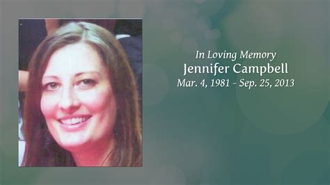 Jennifer Campbell Tribute Video