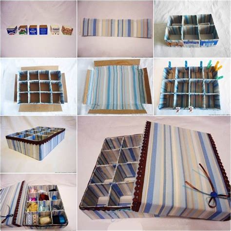 How To Diy Cardboard Storage Box With Dividers Iron On Beads Pattern