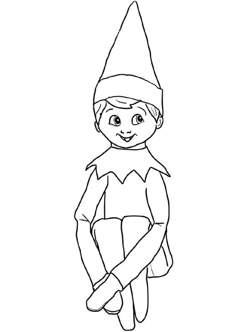 Free Printable Elves Coloring Pages