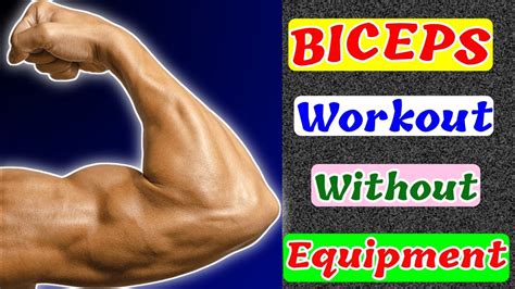 Biceps Workout Without Equipment Bicep Workout Bicep Exercise Home Bicep Workout YouTube