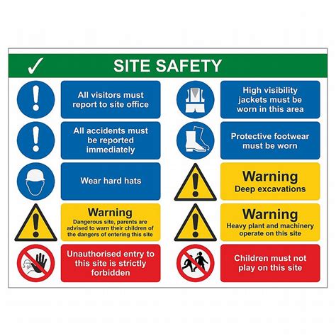 Ss03 Medium Site Safety Sign Giggle Print