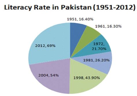 Literacy Rate Pie Chart