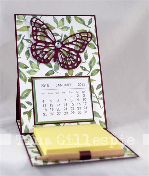 Easel Calendars Easel Calendar Mini Calendars Cards Handmade