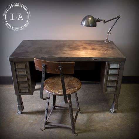 Pngkit selects 2102 hd chair png images for free download. Unique Vintage Industrial Solid Steel Desk with Fostoria ...