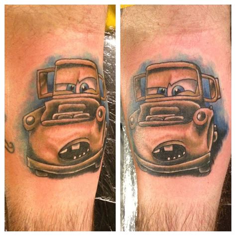 Mater Cars Color Tattoo Done By Bob Price At Inferno Studios