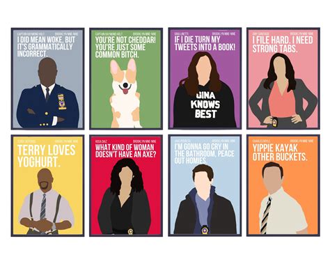 Brooklyn 99 Quote Posters Brooklyn Nine Ninecaptain Etsy Australia