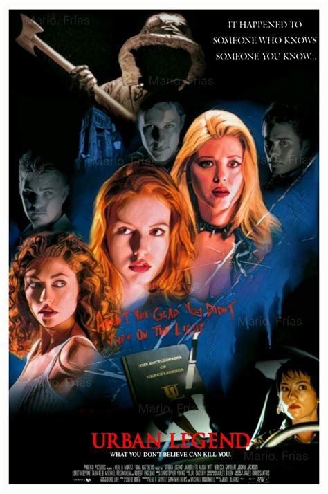 urban legend 1998 re edit poster horror movie posters action movie poster best horror movies