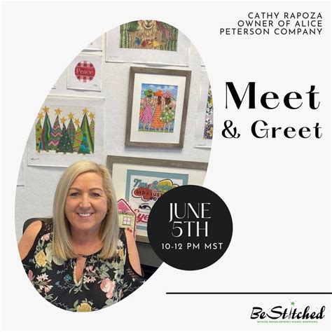 Meet And Greet With Cathy Owner Of Alice Peterson Company Bestitched
