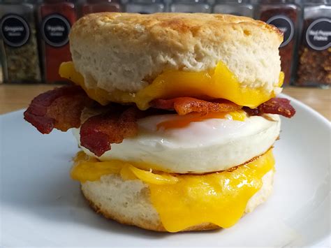 Homemade Bacon Egg And Cheese Biscuit Rfood