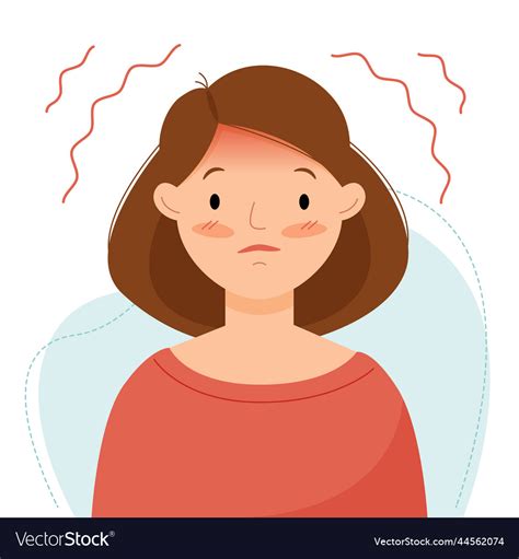 Woman Is Embarrassed And Ashamed Girl Royalty Free Vector