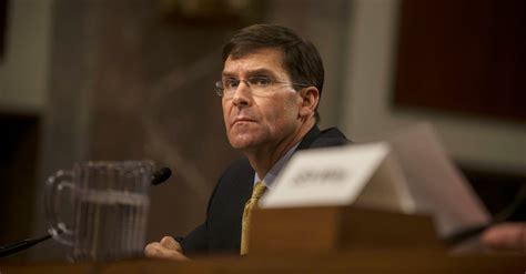 Mark Esper Named As Acting Defense Secretary Brings Military