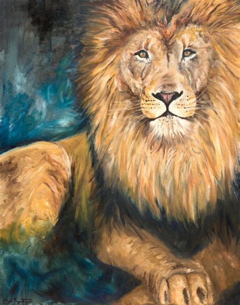 Alpha Lion Art Print Wall Art African Animal Art Wildlife Art
