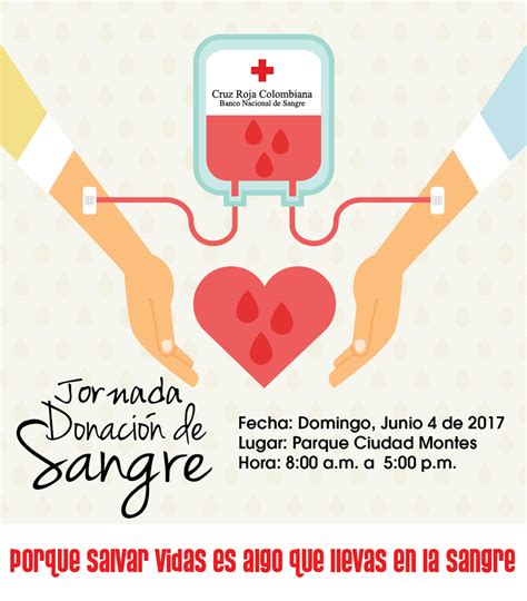 Las donaciones de sangre contribuyen a salvar vidas y a mejorar la salud. Parque Ciudad Montes: ¡Jornada de donación de sangre! Te ...