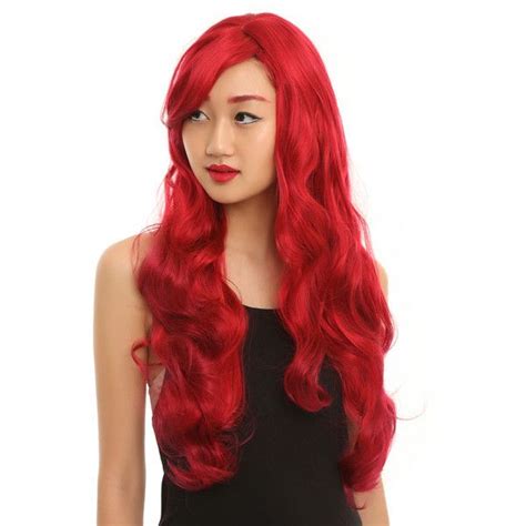 Hot Topic Long Red Hair Wig 21 Liked On Polyvore Featuring Costumes All Halloween Halloween